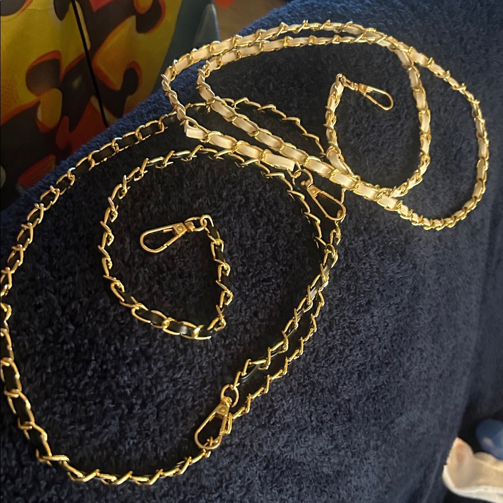Gold Chain Shoulder Strap  Set